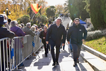 Los presidentes de Aragón y la Región de Murcia, Jorge Azón y Fernando López Miras
