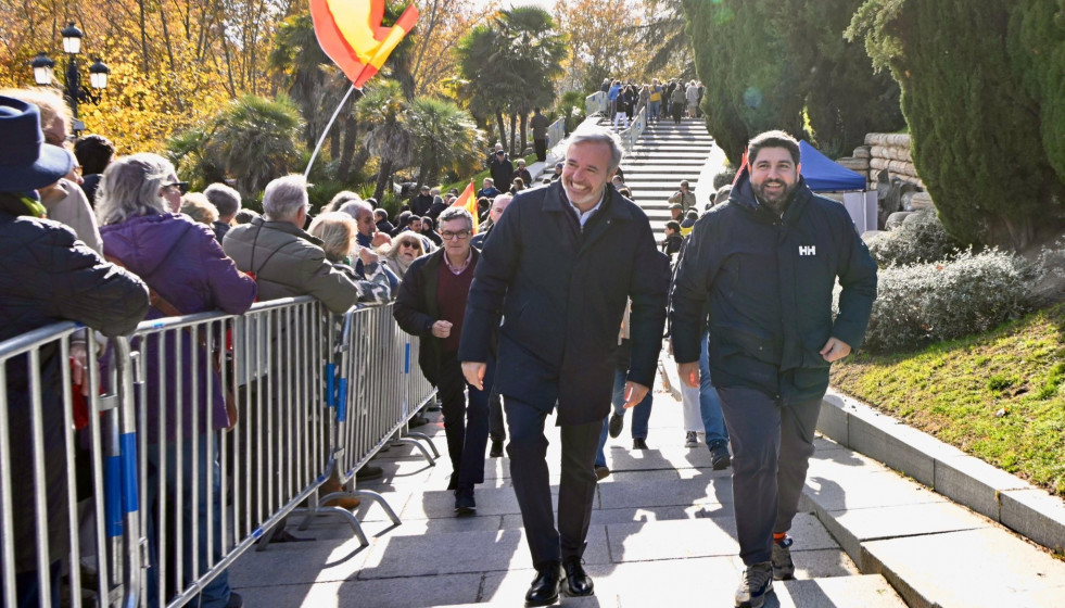 Los presidentes de Aragón y la Región de Murcia, Jorge Azón y Fernando López Miras