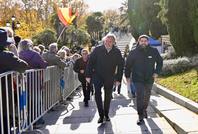Los presidentes de Aragón y la Región de Murcia, Jorge Azón y Fernando López Miras