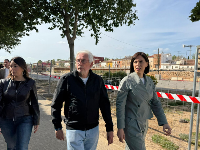 La líder del PSPV y ministra de Ciencia, Diana Morant, en una visita a Picanya