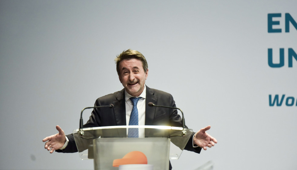 Archivo - El CEO de Repsol, Josu Jon Imaz, interviene durante el World Energy Outlook, en el Campus Repsol de Madrid, a 21 de marzo de 2024, en Madrid (España). Durante la jornada, se han presentado 