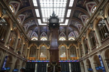Archivo - Interior del Palacio de la Bolsa de Madrid (España)
