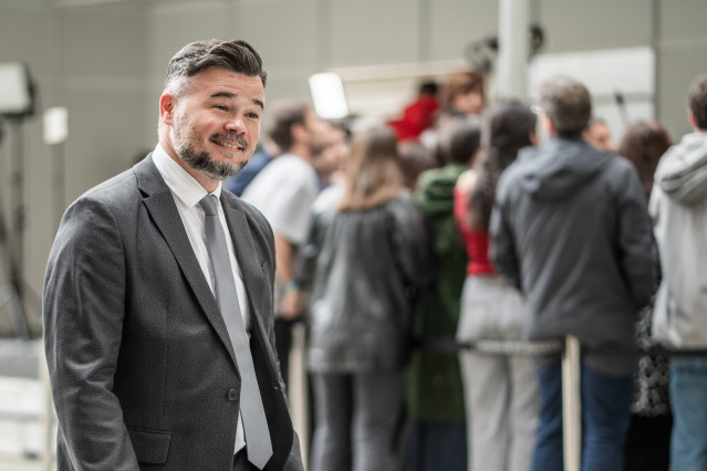 El diputado de ERC, Gabriel Rufián, durante una sesión plenaria en el Congreso, a 29 de abril de 2026, en Madrid (España).