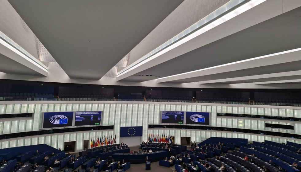 Pleno del Parlamento Europeo en Estrasburgo.