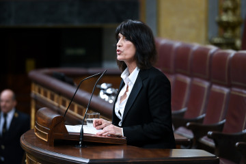 Archivo - La diputada de Junts Pilar Calvo Gómez.