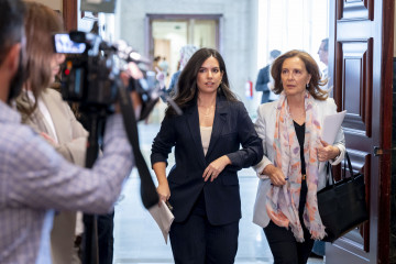 La portavoz de Vox en el Congreso, Pepa Millán, a su llegada a la junta de Portavoces en el Congreso de los Diputados, a 28 de abril de 2026, en Madrid (España).