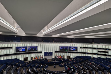 Pleno del Parlamento Europeo en Estrasburgo.