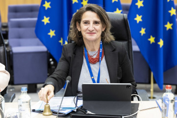 Archivo - La vicepresidenta de la Comisión Europea para la Transición Limpia, Justa y Competitiva, Teresa Ribera.