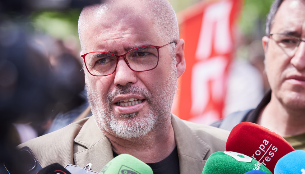 El secretario general de CCOO, Unai Sordo