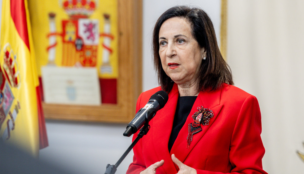Archivo - La ministra de Defensa, Margarita Robles, interviene durante una visita al Mando de Operaciones (MOPS) en la Base de Retamares, a 11 de marzo de 2026, en Pozuelo de Alarcón, Madrid (España