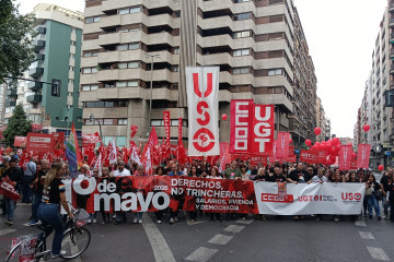 EuropaPress 7489129 cabecera manifestacion mayo murcia
