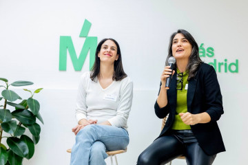 Archivo - Las coportavoces de Más Madrid Manuela Bergerot y Rita Maestre