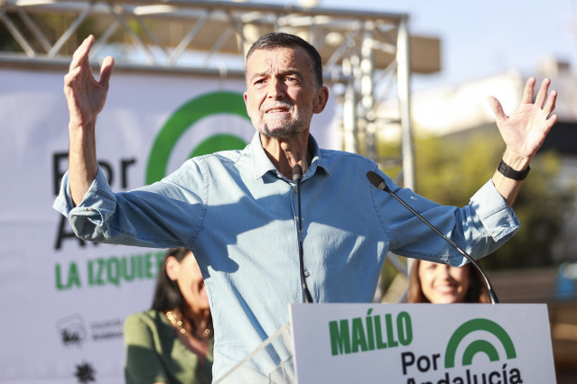 Archivo - El candidato de Por Andalucía a la Presidencia de la Junta de Andalucía, Antonio Maíllo.