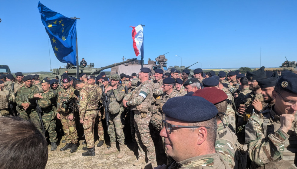 Ceremonia final del ejercicio Orión 26, en el que ha participado la Brigada 'Aragón I'.