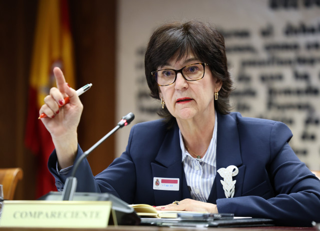 Archivo - La presidenta de la Comisión Nacional de los Mercados y la Competencia (CNMC), Cani Fernández Vicién, en una comparecencia ante la Comisión de Investigación sobre el apagón, en el Senado, a 17 de marzo de 2026, en Madrid (España).