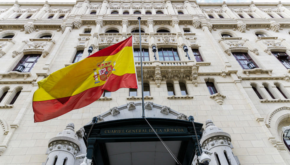 Archivo - Entrada del Cuartel General de la Armada, a 1 de abril de 2023, en Madrid, (España).