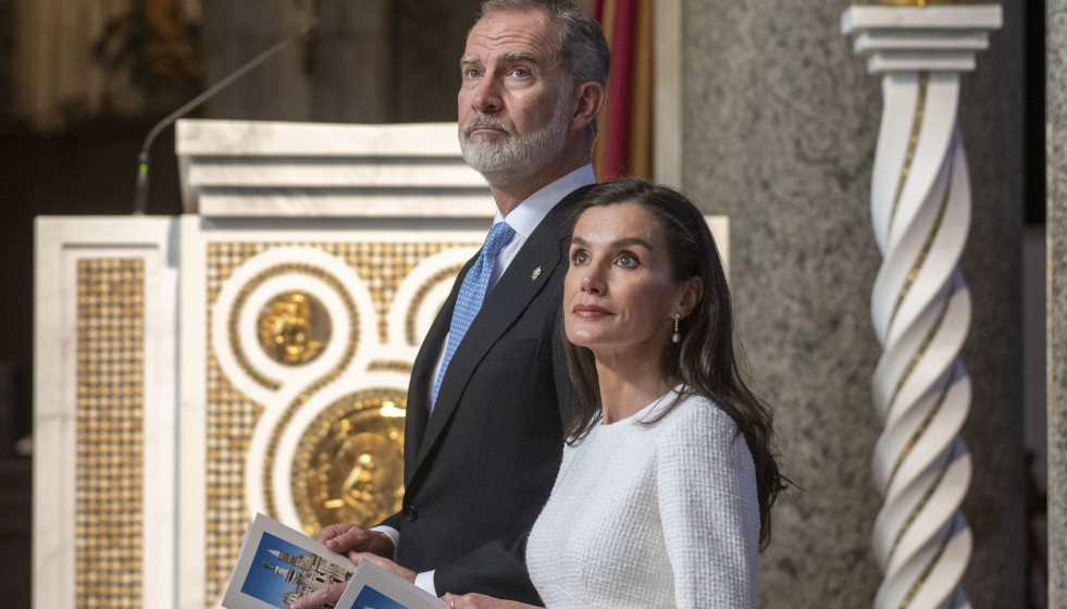 Archivo - El Rey Felipe y la Reina Letizia durante la ceremonia de toma de posesión como protocanónigo de la Basílica Papal de Santa María la Mayor, a 20 de marzo de 2026, en Ciudad del Vaticano.