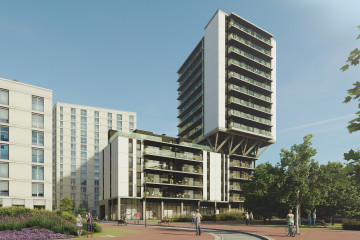 Archivo - Neinor Homes inicia la construcción de NOBA Homes V en Esplugues de Llobregat (Barcelona)