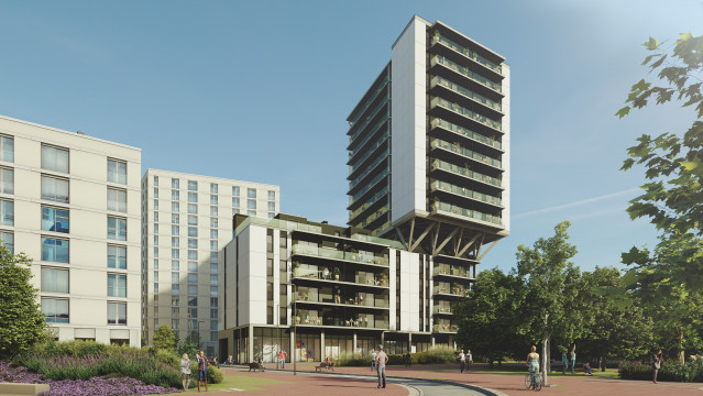Archivo - Neinor Homes inicia la construcción de NOBA Homes V en Esplugues de Llobregat (Barcelona)