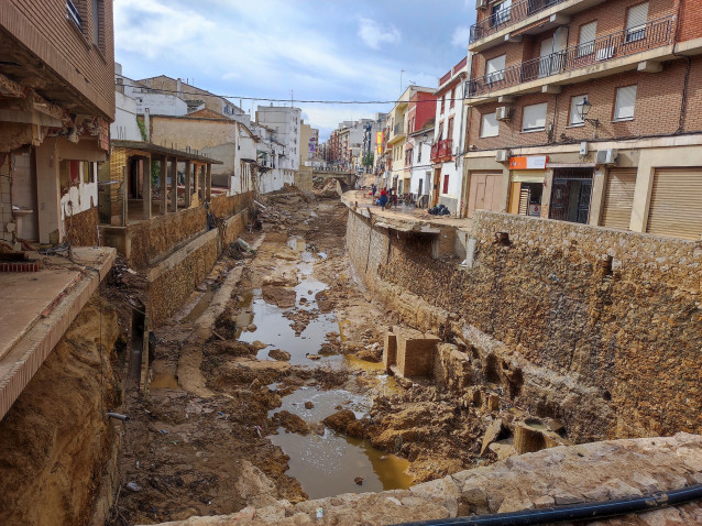 Archivo - Imagen de la localidad valenciana de Chiva tras la dana del 29 de octubre de 2024.