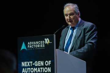 El ministro de Industria, Jordi Hereu, durante la clausura del Advanced Factories 2026