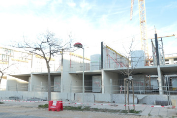 Archivo - Bloque de pisos en construcción