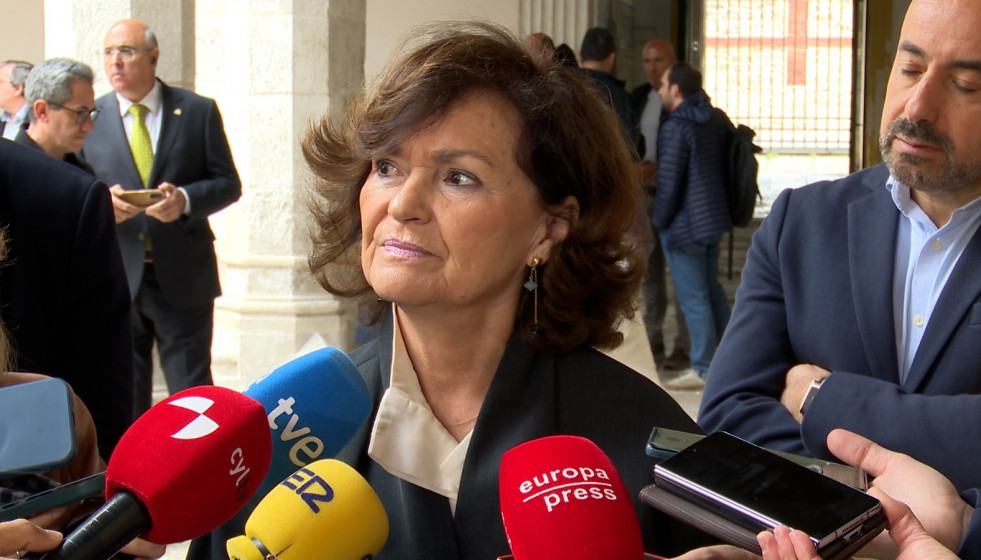 La presidenta del Consejo de Estado, Carmen Calvo.