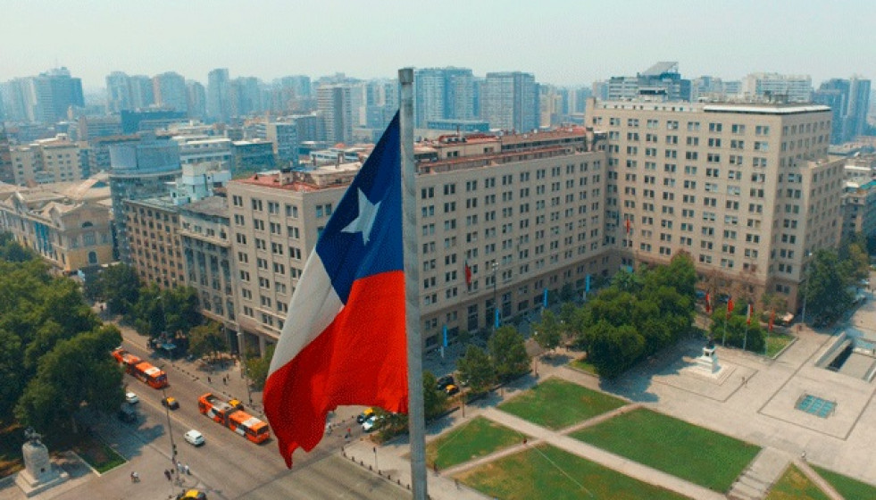 Archivo - Bandera de Chile.