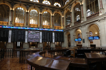 Archivo - Interior del Palacio de la Bolsa, en Madrid (España).