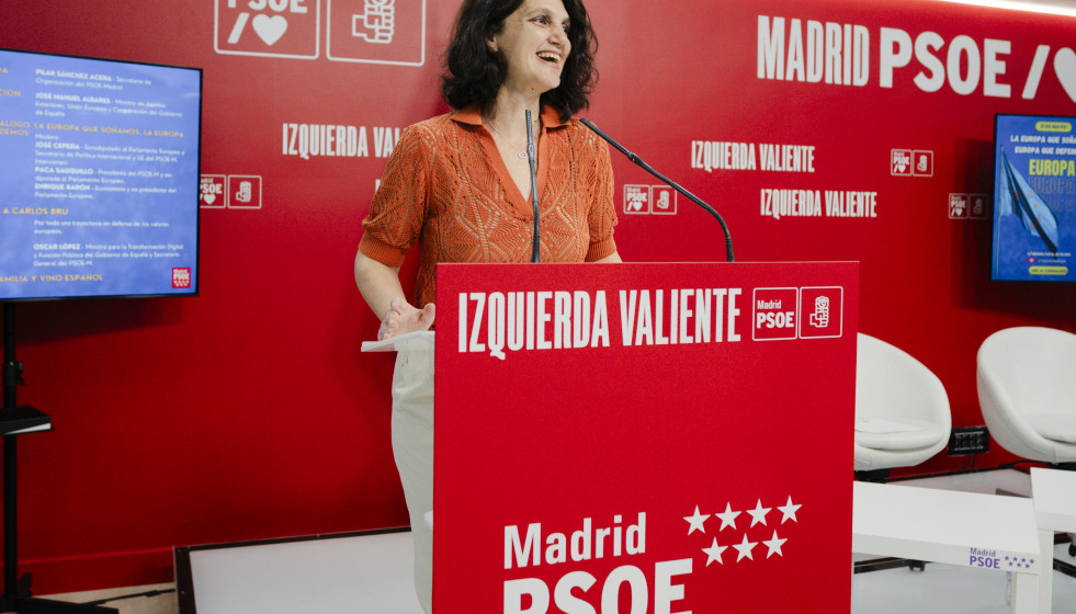 La secretaria de Organización del PSOE-M, Pilar Sánchez Acera