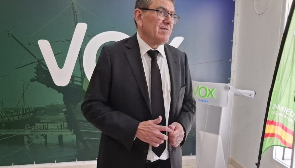 El cabeza de lista de Vox al 17M por Huelva, Rafael Segovia.