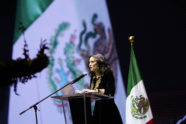 La presidenta de la Comunidad de Madrid, Isabel Díaz Ayuso, en su viaje institucional a México.