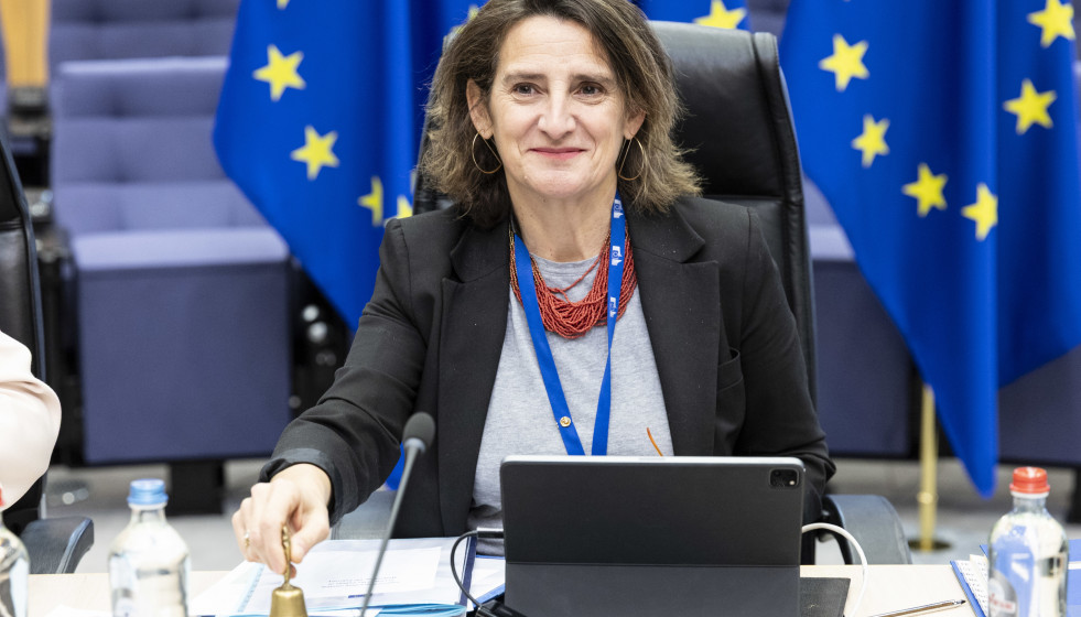 Archivo - La vicepresidenta de la Comisión Europea para la Transición Limpia, Justa y Competitiva, Teresa Ribera.
