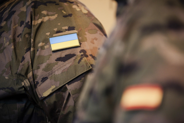 Archivo - Personal ucraniano que se instruye en el marco de la Operación EUMAM-UA, en la Academia de Infantería, a 21 de enero de 2026, en Toledo,  Castilla-La Mancha (España).