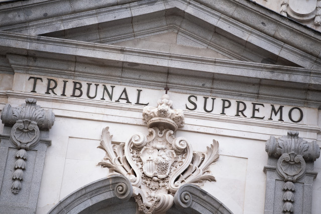 Archivo - Fachada del Tribunal Supremo
