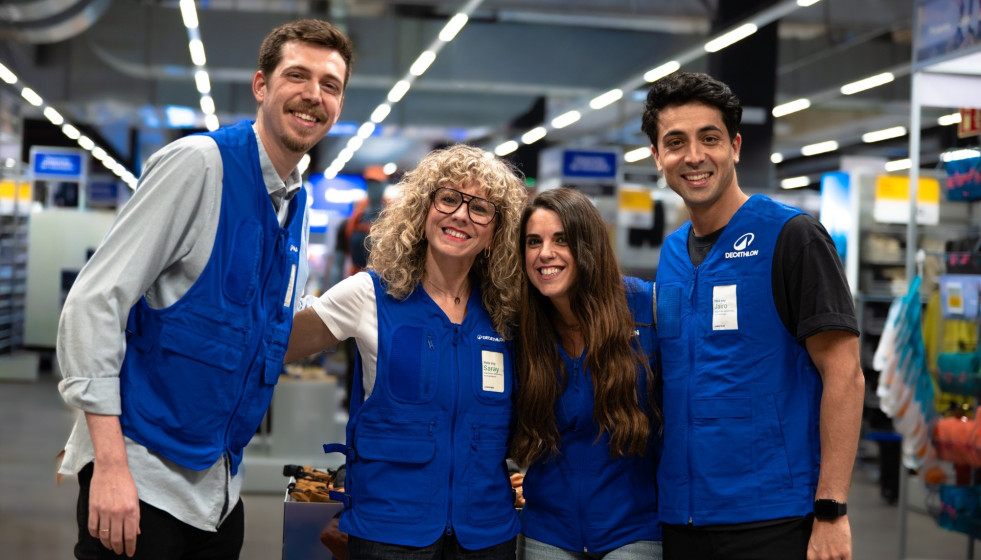 Trabajadores de Decathlon