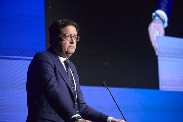 El ministro para la Transformación Digital y de la Función Pública, Óscar López, participa en el acto 'Siemens Transform 2026', a 6 de mayo de 2026, en Madrid (España). Siemens Transform 2026 es una serie de eventos globales de innovación diseñados para m