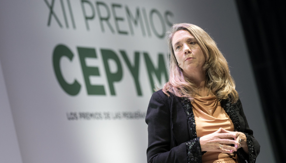 Archivo - La presidenta de Cepyme, Ángela de Miguel.