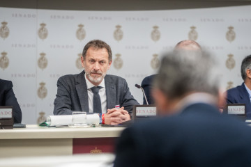 El expresidente del Administrador de Infraestructuras Ferroviarias (ADIF) Ángel Contreras Marín comparece ante la Comisión de Investigación sobre el estado de la red ferroviaria en España, en el 