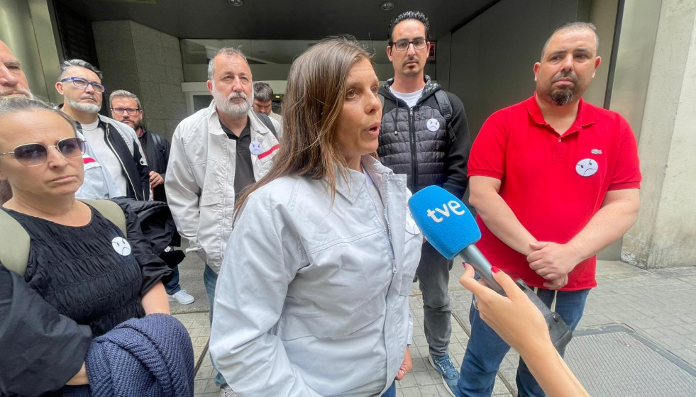 La presidenta del comité de empresa, Vanesa Almecija.