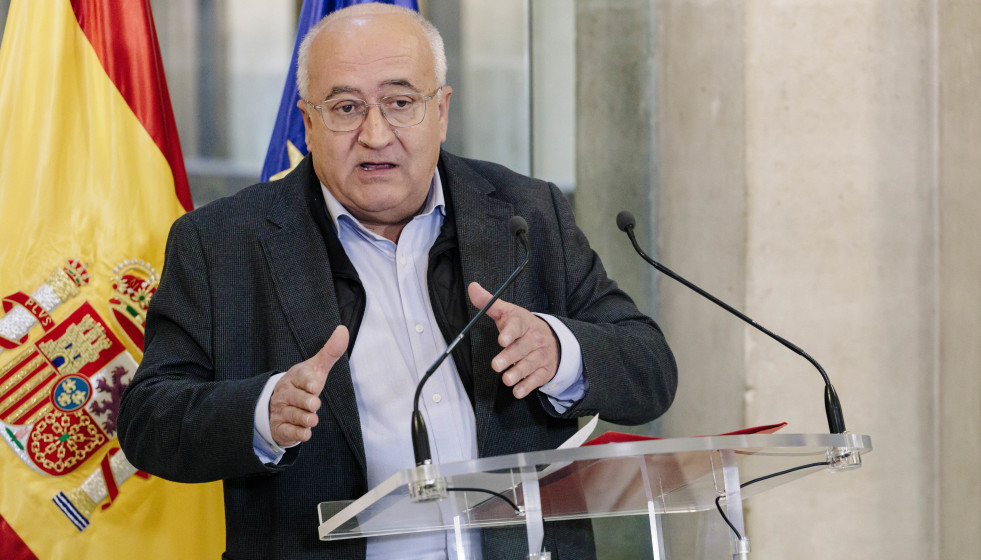 Archivo - El secretario general de Coag, Miguel Padilla Campoy, atiende a medios tras la reunión del Comité Asesor Agrario,