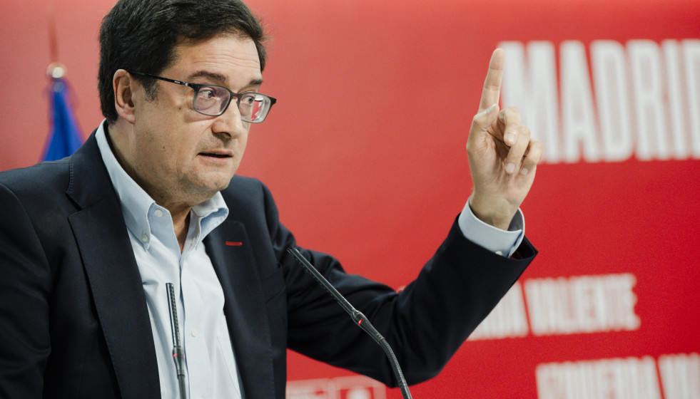 El secretario general del PSOE-M, Óscar López.