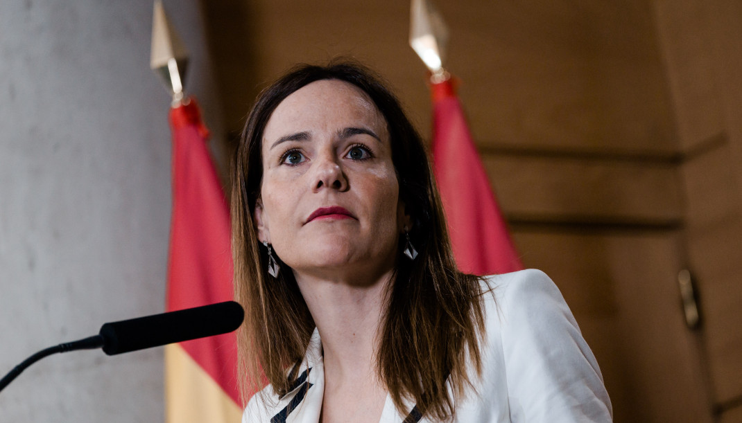 La portavoz de Vox en la Asamblea de Madrid, Isabel Moñino.