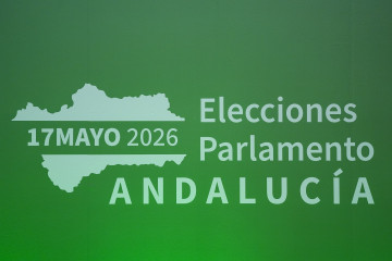 Imágenes del Centro de Difusión de Datos de las elecciones del 17M en el Pabellón de la Navegación.