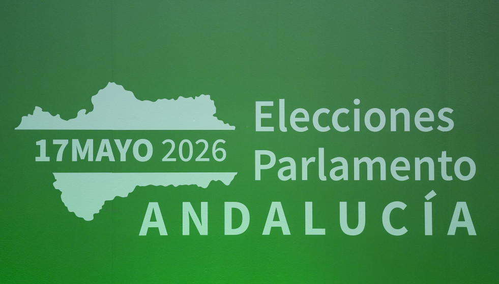 Imágenes del Centro de Difusión de Datos de las elecciones del 17M en el Pabellón de la Navegación. A 15 de mayo de 2026 en Sevilla (Andalucía, España)