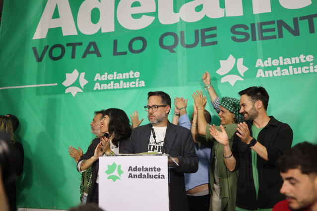 José Ignacio García valorando los datos electorales.
