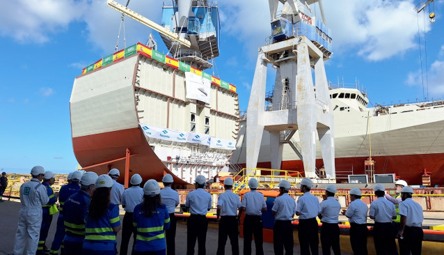 Astillero de Navantia en San Fernando (Cádiz).