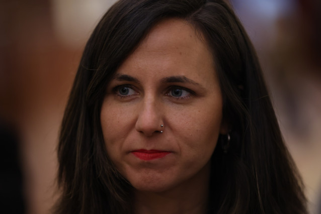 La secretaria general de Podemos, Ione Belarra, durante una sesión plenaria en el Congreso, a 30 de abril de 2026, en Madrid (España).