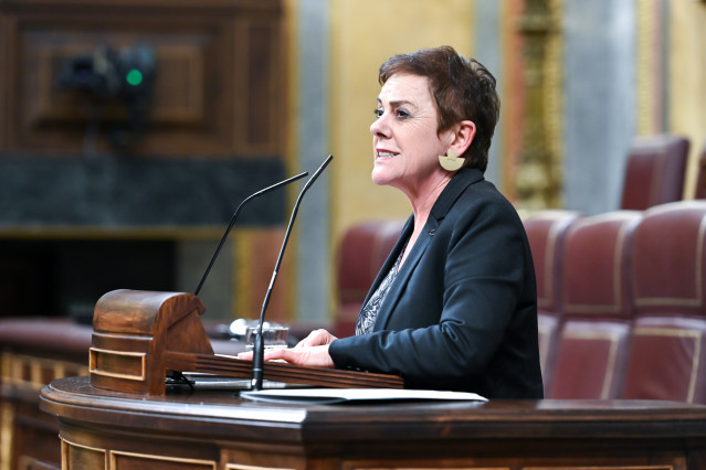 Archivo - La portavoz de EH Bildu en el Congreso, Mertxe Aizpurua,en la tribuna del Congreso