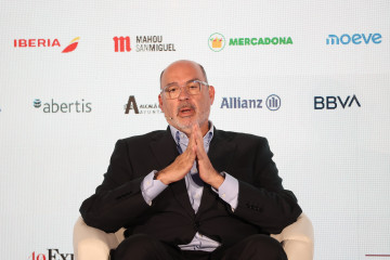 El consejero delegado de Telefónica, Emilio Gayo, durante la primera jornada del VII Foro Internacional Expansión, en el Parador de Alcalá de Henares, a 19 de mayo de 2025, en Alcalá de Henares, M